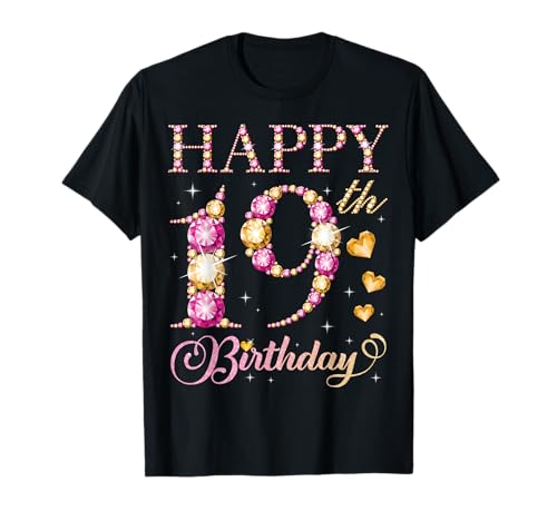 Alles Gute zum 19. Geburtstag, Geburtstagsfeier für Männer und Frauen, 19 Jahre T-Shirt Alles Gute zum 19. Geburtstag, Geburtstagsfeier für Männer und Frauen, 19 Jahre T-Shirt von Happy Birthday Party It's My Birthday Party