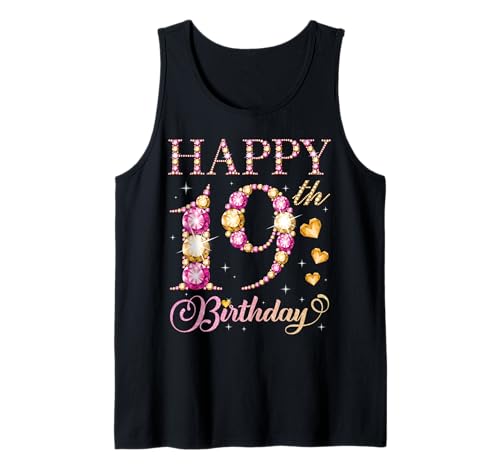 Alles Gute zum 19. Geburtstag, Geburtstagsfeier für Männer und Frauen, 19 Jahre Tank Top Alles Gute zum 19. Geburtstag, Geburtstagsfeier für Männer und Frauen, 19 Jahre Tank Top von Happy Birthday Party It's My Birthday Party