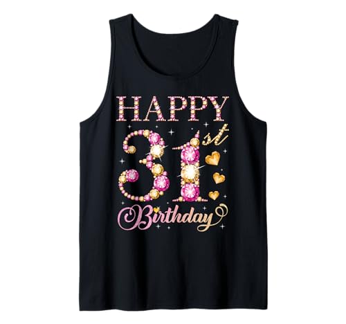 Alles Gute zum 31. Geburtstag, Geburtstagsfeier für Männer und Frauen, 31 Jahre Tank Top von Happy Birthday Party It's My Birthday Party