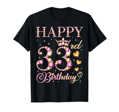 Alles Gute zum 33. Geburtstag, 33 Jahre alte Männer und Frauen, Geburtstagsfeier T-Shirt Alles Gute zum 33. Geburtstag, 33 Jahre alte Männer und Frauen, Geburtstagsfeier T-Shirt von Happy Birthday Party It's My Birthday Party