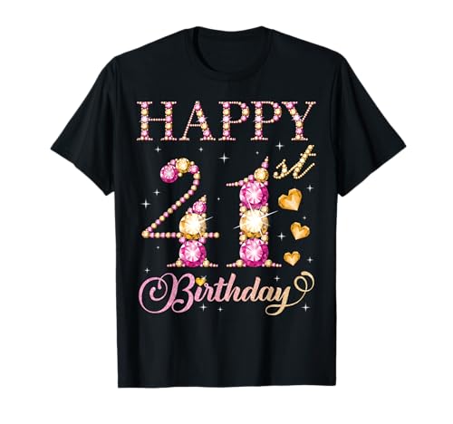 Alles Gute zum 41. Geburtstag, Geburtstagsfeier für Männer und Frauen, 41 Jahre T-Shirt Alles Gute zum 41. Geburtstag, Geburtstagsfeier für Männer und Frauen, 41 Jahre T-Shirt von Happy Birthday Party It's My Birthday Party