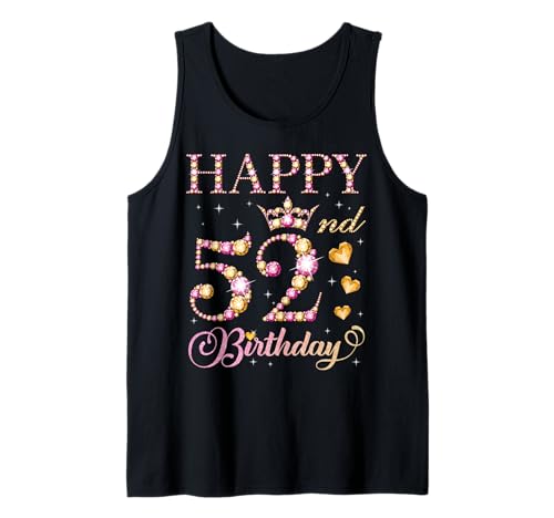 Alles Gute zum 52. Geburtstag, Geburtstagsfeier für 52 Jahre alte Männer und Frauen Tank Top Alles Gute zum 52. Geburtstag, Geburtstagsfeier für 52 Jahre alte Männer und Frauen Tank Top von Happy Birthday Party It's My Birthday Party