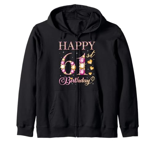 Alles Gute zum 61. Geburtstag, 61-jährige Geburtstagsfeier für Männer und Frauen Kapuzenjacke Alles Gute zum 61. Geburtstag, 61-jährige Geburtstagsfeier für Männer und Frauen Kapuzenjacke von Happy Birthday Party It's My Birthday Party