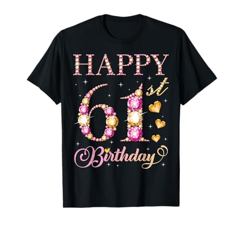 Alles Gute zum 61. Geburtstag, 61-jährige Geburtstagsfeier für Männer und Frauen T-Shirt von Happy Birthday Party It's My Birthday Party
