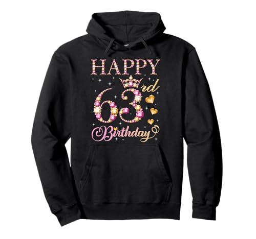 Alles Gute zum 63. Geburtstag, 63-jährige Geburtstagsfeier für Männer und Frauen Pullover Hoodie Alles Gute zum 63. Geburtstag, 63-jährige Geburtstagsfeier für Männer und Frauen Pullover Hoodie von Happy Birthday Party It's My Birthday Party