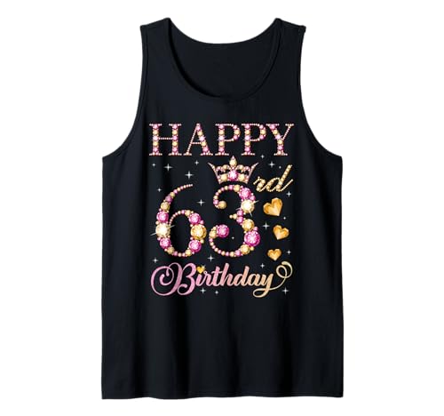 Alles Gute zum 63. Geburtstag, 63-jährige Geburtstagsfeier für Männer und Frauen Tank Top Alles Gute zum 63. Geburtstag, 63-jährige Geburtstagsfeier für Männer und Frauen Tank Top von Happy Birthday Party It's My Birthday Party