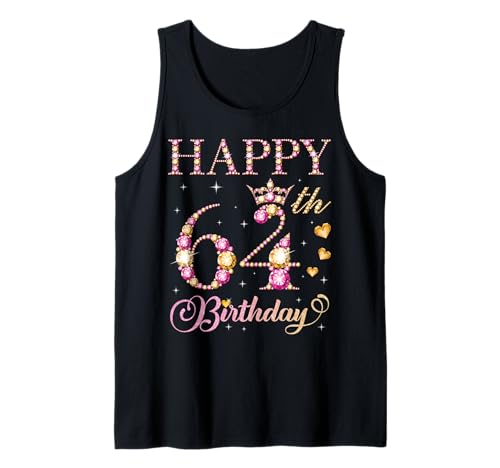 Alles Gute zum 64. Geburtstag, Geburtstagsfeier für Herren und Damen, 64 Jahre Tank Top von Happy Birthday Party It's My Birthday Party