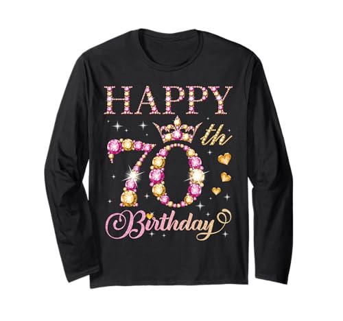 Alles Gute zum 70. Geburtstag, 70 Jahre alte Männer und Frauen, Geburtstagsfeier Langarmshirt Alles Gute zum 70. Geburtstag, 70 Jahre alte Männer und Frauen, Geburtstagsfeier Langarmshirt von Happy Birthday Party It's My Birthday Party