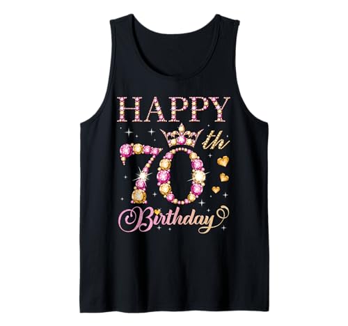 Alles Gute zum 70. Geburtstag, 70 Jahre alte Männer und Frauen, Geburtstagsfeier Tank Top Alles Gute zum 70. Geburtstag, 70 Jahre alte Männer und Frauen, Geburtstagsfeier Tank Top von Happy Birthday Party It's My Birthday Party
