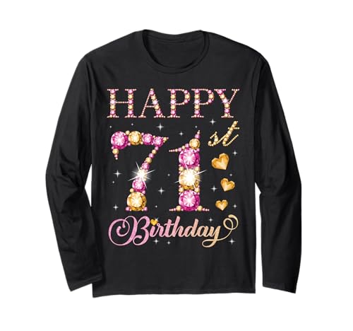 Alles Gute zum 71. Geburtstag, Geburtstagsfeier für Männer und Frauen, 71 Jahre Langarmshirt Alles Gute zum 71. Geburtstag, Geburtstagsfeier für Männer und Frauen, 71 Jahre Langarmshirt von Happy Birthday Party It's My Birthday Party