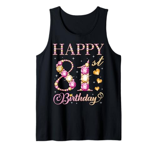 Alles Gute zum 81. Geburtstag, Geburtstagsfeier für Männer und Frauen, 81 Jahre Tank Top Alles Gute zum 81. Geburtstag, Geburtstagsfeier für Männer und Frauen, 81 Jahre Tank Top von Happy Birthday Party It's My Birthday Party