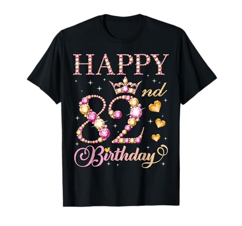 Alles Gute zum 82. Geburtstag, 82-jährige Geburtstagsfeier für Männer und Frauen T-Shirt von Happy Birthday Party It's My Birthday Party