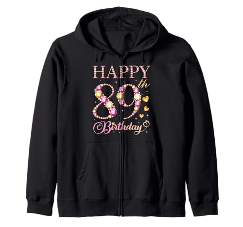 Alles Gute zum 89. Geburtstag für 89 Jahre alte Männer und Frauen Kapuzenjacke Alles Gute zum 89. Geburtstag für 89 Jahre alte Männer und Frauen Kapuzenjacke von Happy Birthday Party It's My Birthday Party