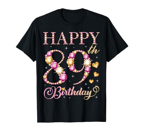 Alles Gute zum 89. Geburtstag für 89 Jahre alte Männer und Frauen T-Shirt Alles Gute zum 89. Geburtstag für 89 Jahre alte Männer und Frauen T-Shirt von Happy Birthday Party It's My Birthday Party