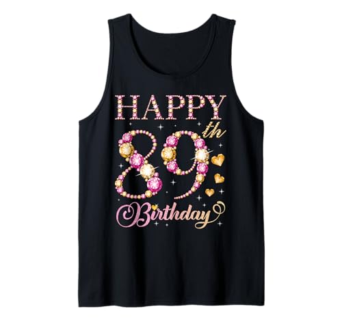 Alles Gute zum 89. Geburtstag für 89 Jahre alte Männer und Frauen Tank Top Alles Gute zum 89. Geburtstag für 89 Jahre alte Männer und Frauen Tank Top von Happy Birthday Party It's My Birthday Party