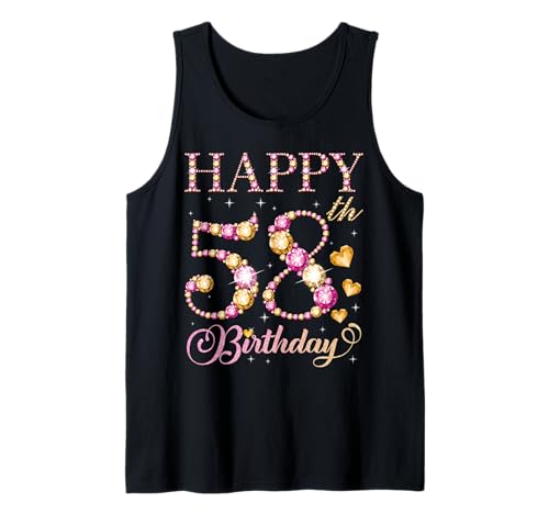 Geburtstagsfeier für Männer und Frauen, 58 Jahre, Alles Gute zum 58. Geburtstag Tank Top Geburtstagsfeier für Männer und Frauen, 58 Jahre, Alles Gute zum 58. Geburtstag Tank Top von Happy Birthday Party It's My Birthday Party