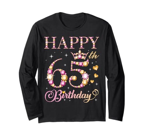 Geburtstagsfeier für Männer und Frauen, 65 Jahre, Alles Gute zum 65. Geburtstag Langarmshirt Geburtstagsfeier für Männer und Frauen, 65 Jahre, Alles Gute zum 65. Geburtstag Langarmshirt von Happy Birthday Party It's My Birthday Party
