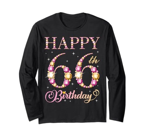 Geburtstagsfeier für Männer und Frauen, 66 Jahre, Alles Gute zum 66. Geburtstag Langarmshirt Geburtstagsfeier für Männer und Frauen, 66 Jahre, Alles Gute zum 66. Geburtstag Langarmshirt von Happy Birthday Party It's My Birthday Party