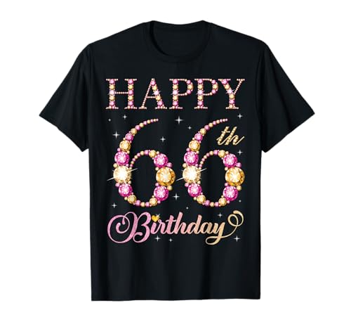 Geburtstagsfeier für Männer und Frauen, 66 Jahre, Alles Gute zum 66. Geburtstag T-Shirt Geburtstagsfeier für Männer und Frauen, 66 Jahre, Alles Gute zum 66. Geburtstag T-Shirt von Happy Birthday Party It's My Birthday Party