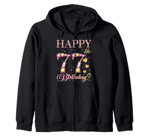 Geburtstagsfeier für Männer und Frauen, 77 Jahre, Alles Gute zum 77. Geburtstag Kapuzenjacke Geburtstagsfeier für Männer und Frauen, 77 Jahre, Alles Gute zum 77. Geburtstag Kapuzenjacke von Happy Birthday Party It's My Birthday Party