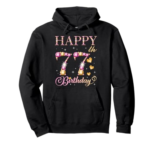 Geburtstagsfeier für Männer und Frauen, 77 Jahre, Alles Gute zum 77. Geburtstag Pullover Hoodie von Happy Birthday Party It's My Birthday Party