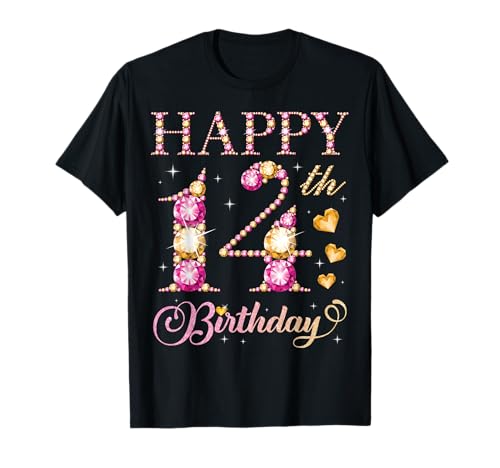 Geburtstagsparty für Jungen und Mädchen, 14 Jahre, Alles Gute zum 14. Geburtstag T-Shirt Geburtstagsparty für Jungen und Mädchen, 14 Jahre, Alles Gute zum 14. Geburtstag T-Shirt von Happy Birthday Party It's My Birthday Party