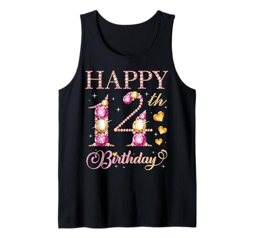 Geburtstagsparty für Jungen und Mädchen, 14 Jahre, Alles Gute zum 14. Geburtstag Tank Top Geburtstagsparty für Jungen und Mädchen, 14 Jahre, Alles Gute zum 14. Geburtstag Tank Top von Happy Birthday Party It's My Birthday Party