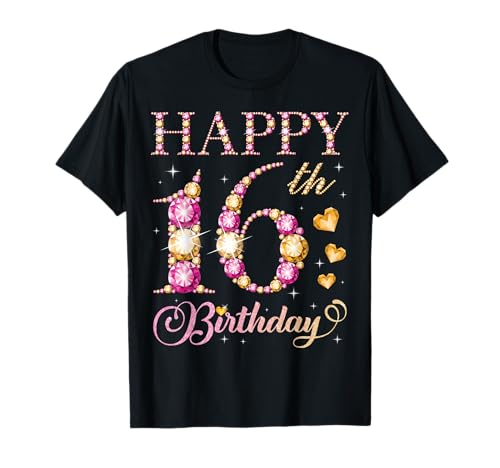Geburtstagsparty für Jungen und Mädchen, 16 Jahre, Alles Gute zum 16. Geburtstag T-Shirt Geburtstagsparty für Jungen und Mädchen, 16 Jahre, Alles Gute zum 16. Geburtstag T-Shirt von Happy Birthday Party It's My Birthday Party