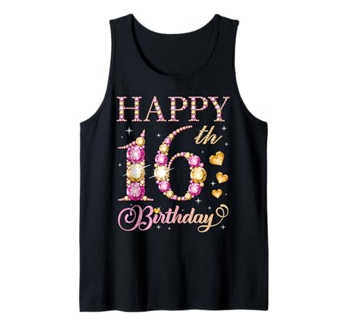 Geburtstagsparty für Jungen und Mädchen, 16 Jahre, Alles Gute zum 16. Geburtstag Tank Top Geburtstagsparty für Jungen und Mädchen, 16 Jahre, Alles Gute zum 16. Geburtstag Tank Top von Happy Birthday Party It's My Birthday Party