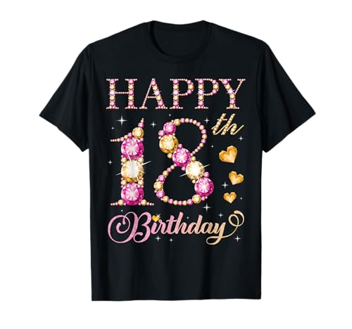 Geburtstagsparty für Männer und Frauen, 18 Jahre, Alles Gute zum 18. Geburtstag T-Shirt Geburtstagsparty für Männer und Frauen, 18 Jahre, Alles Gute zum 18. Geburtstag T-Shirt von Happy Birthday Party It's My Birthday Party