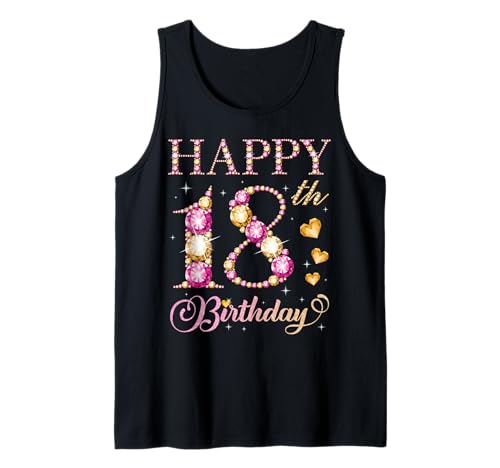 Geburtstagsparty für Männer und Frauen, 18 Jahre, Alles Gute zum 18. Geburtstag Tank Top Geburtstagsparty für Männer und Frauen, 18 Jahre, Alles Gute zum 18. Geburtstag Tank Top von Happy Birthday Party It's My Birthday Party
