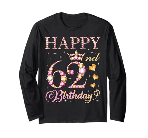 Geburtstagsparty für Männer und Frauen, 62 Jahre, Alles Gute zum 62. Geburtstag Langarmshirt Geburtstagsparty für Männer und Frauen, 62 Jahre, Alles Gute zum 62. Geburtstag Langarmshirt von Happy Birthday Party It's My Birthday Party