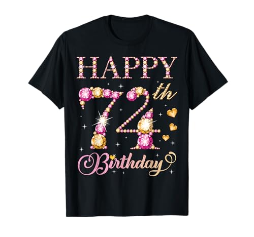 Geburtstagsparty für Männer und Frauen, 74 Jahre, Alles Gute zum 74. Geburtstag T-Shirt Geburtstagsparty für Männer und Frauen, 74 Jahre, Alles Gute zum 74. Geburtstag T-Shirt von Happy Birthday Party It's My Birthday Party