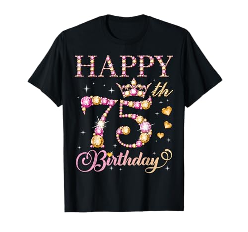 Geburtstagsparty für Männer und Frauen, 75 Jahre, Alles Gute zum 75. Geburtstag T-Shirt Geburtstagsparty für Männer und Frauen, 75 Jahre, Alles Gute zum 75. Geburtstag T-Shirt von Happy Birthday Party It's My Birthday Party