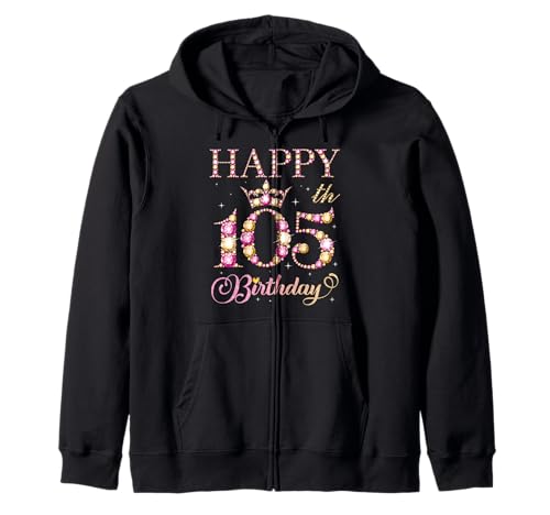 Geburtstagsparty für Männer und Frauen zum 105. Geburtstag von 105 Jahren Kapuzenjacke von Happy Birthday Party It's My Birthday Party