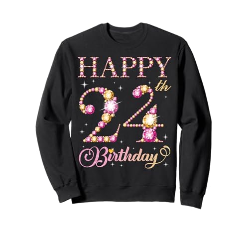 Happy 24 Birthday Geburtstagsparty für Männer und Frauen für 24 Jahre Sweatshirt Happy 24 Birthday Geburtstagsparty für Männer und Frauen für 24 Jahre Sweatshirt von Happy Birthday Party It's My Birthday Party