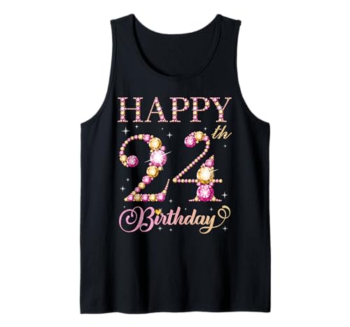 Happy 24 Birthday Geburtstagsparty für Männer und Frauen für 24 Jahre Tank Top Happy 24 Birthday Geburtstagsparty für Männer und Frauen für 24 Jahre Tank Top von Happy Birthday Party It's My Birthday Party