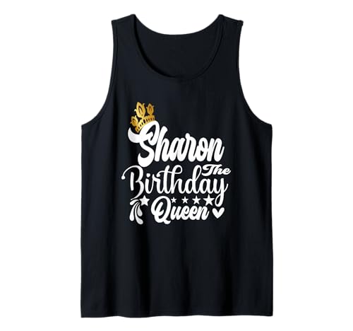 Sharon The Birthday Queen Happy Birthday Shirt für Damen Tank Top Sharon The Birthday Queen Happy Birthday Shirt für Damen Tank Top von Happy Birthday Sharon The Birthday Queen Women