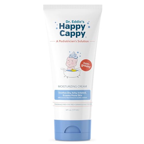 Happy Cappy Dr. Eddie's Feuchtigkeitscreme für Kinder, beruhigt trockene, juckende, gereizte, zu Ekzemen neigende Haut, Dermatologisch getestet, ohne Duftstoffe, ohne Farbstoffe, 6 oz Rohr Happy Cappy Dr. Eddie's Feuchtigkeitscreme für Kinder, beruhigt trockene, juckende, gereizte, zu Ekzemen neigende Haut, Dermatologisch getestet, ohne Duftstoffe, ohne Farbstoffe, 6 oz Rohr von Happy Cappy