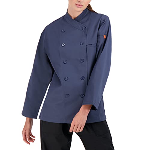 Happy Chef Parker Damen-Kochmantel, langärmelig, klassisch, baltisch, Medium Happy Chef Parker Damen-Kochmantel, langärmelig, klassisch, baltisch, Medium von Happy Chef
