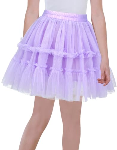 Atmungsaktive Puffy Kostüm Outfit Teen Mädchen Kinder Leichte Spitze Ballett Tanz Tutu Rock Frühling Sommer für Zeremonie Geburtstag Lila 9-10 Jahre Atmungsaktive Puffy Kostüm Outfit Teen Mädchen Kinder Leichte Spitze Ballett Tanz Tutu Rock Frühling Sommer für Zeremonie Geburtstag Lila 9-10 Jahre von Happy Cherry