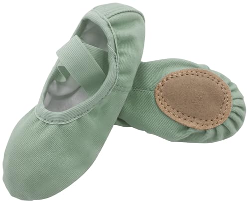Ballettschuhe Mädchen Balettschlappen Kinder Gymnastikschuhe Yoga Tanzschuhe für Tanz 30 von Happy Cherry