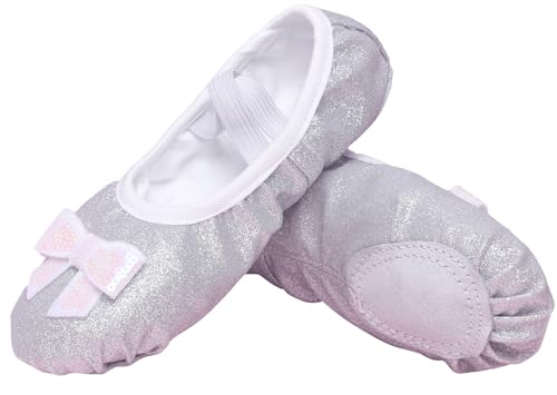 Ballettschuhe Mädchen Balettschlappen Kinder Gymnastikschuhe Yoga Tanzschuhe für Tanz 30 von Happy Cherry