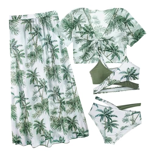 Happy Cherry 4 Stück Mädchen Bikini Sets mit Cover up Set Teen Badeanzüge Sonnenschutz Bademode Kinder Floral Print Schwimmanzug Sommer Strand Schwimmen Kostüm 7-8 Jahre Happy Cherry 4 Stück Mädchen Bikini Sets mit Cover up Set Teen Badeanzüge Sonnenschutz Bademode Kinder Floral Print Schwimmanzug Sommer Strand Schwimmen Kostüm 7-8 Jahre von Happy Cherry