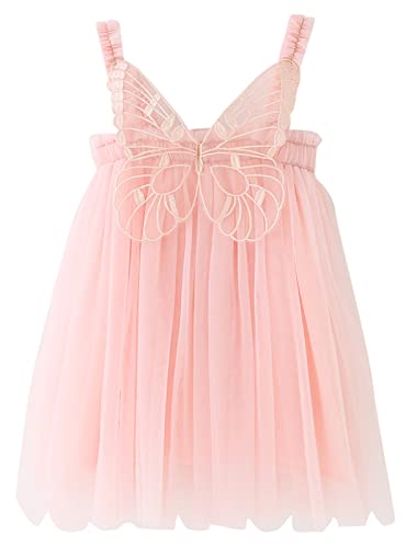 Happy Cherry Baby Mädchen Tutu Kleider Kleinkind Prinzessin Ärmelloses Tütü Geburtstag Kleid mit Flügel für 9 Monate- 5-Jahre von Happy Cherry