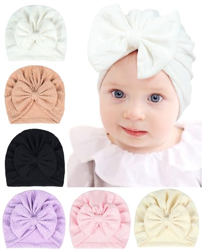 Happy Cherry Baby Mütze Turban Mädchen Winter Weiche Nette Kleinkind Mütze Neugeborenes Baby Geschenk 6Stück von Happy Cherry