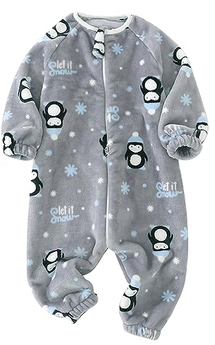 Happy Cherry Baby Schlafsack mit Füßen Jungen Mädchen Lange Ärmel Sleepwear Jumpsuit Pyjama Kinder Schlafstramplet Herbst Winter B4 12-24 2-3 Jahre von Happy Cherry