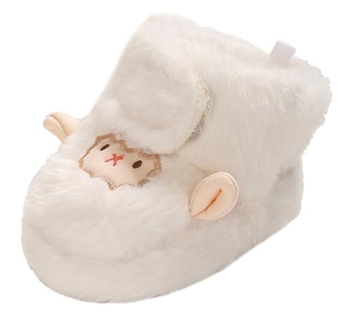 Happy Cherry Baby Stiefel für Mädchen Neugeborene Fleece Warm Winterschuhe Kleinkind Weiche Rutschfest Wanderschuhe 0-6 Monate von Happy Cherry