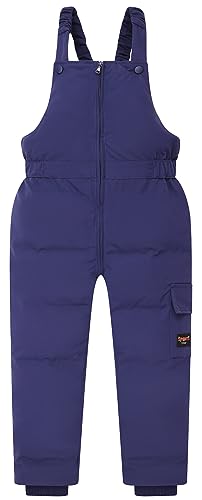 Happy Cherry Baby Unisex Stepphose Latzhose Jungen Mädchen Overall Strampler Outdoor Winddicht Rompers Verdickte Schneehose 18-24 Monate von Happy Cherry