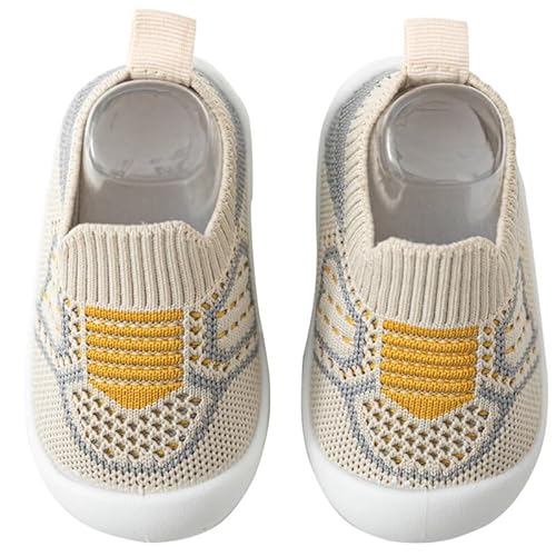 Happy Cherry Barfussschuhe Baby Unisex Weiche Sohle Lauflernschuhe Mädchen Jungen Mesh Atmungsaktive Krabbelschuhe 24/25 EU von Happy Cherry